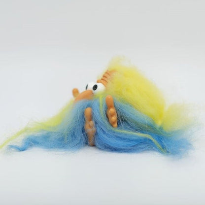 Royalty Designs of Florida (RDF) 1967 Guru Troll 3.5" Yellow and Blue