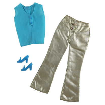 Mattel Barbie MOD Era Glowin' Gold Complete Set