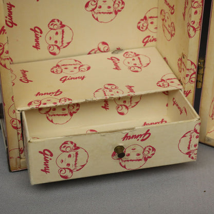 Vogue Ginny 1960s Doll Case with "Ginny" hangers