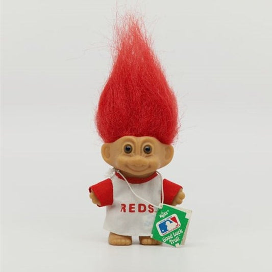 Russ 3" Good Luck Troll MLB Cincinatti Reds