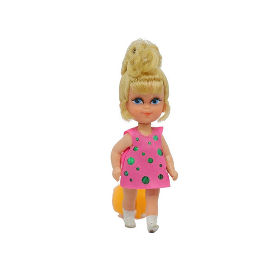 Mattel Liddle-Kiddles Swingy Skediddle Doll, Dress, & Orange Skediddler