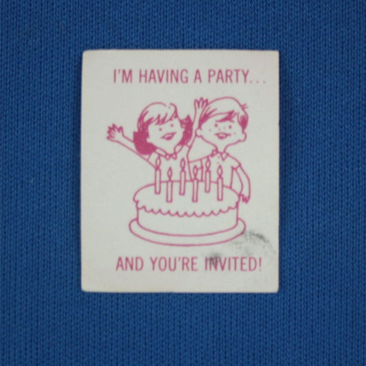 Mattel Vintage 1960s Barbie Skipper Tutti Party Invitation