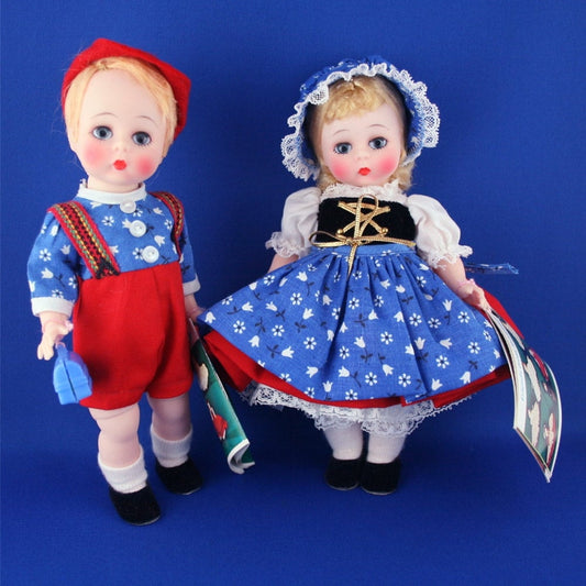 Madame Alexander Hansel #753 & Gretel #754 8" dolls MIB