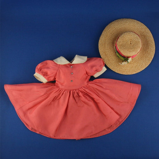 Madame Alexander 15" Doll Dress with straw hat