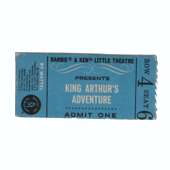 Mattel Barbie Ken Little Theater Ticket