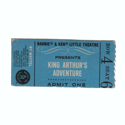 Mattel Barbie Ken Little Theater Ticket