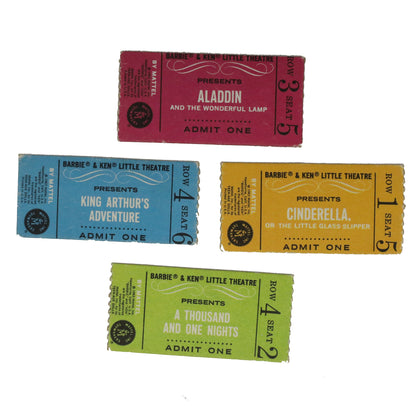 Mattel Barbie Ken Little Theater Ticket