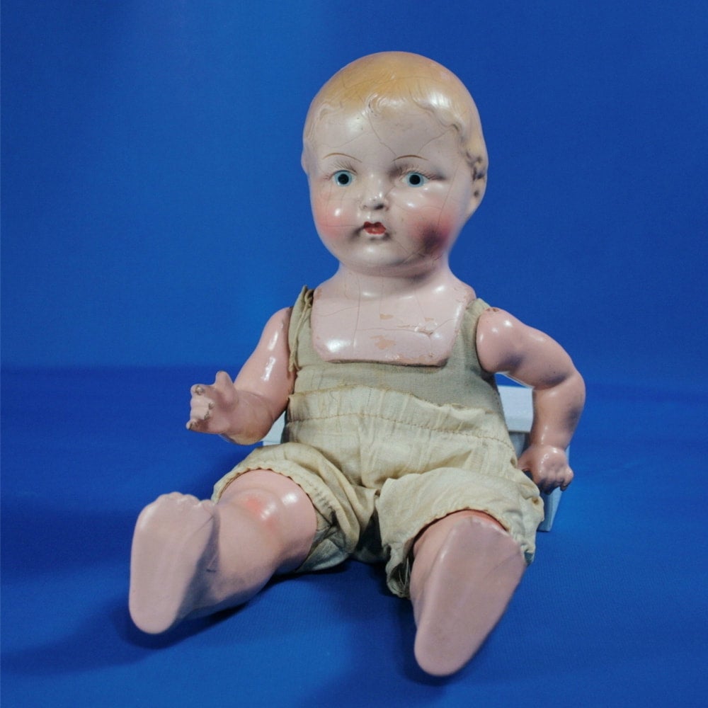 Horsman 1920s 12 1/2" Composition Baby Doll