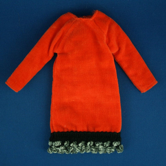 Mattel Francie MOD Era Orange Cozy Dress