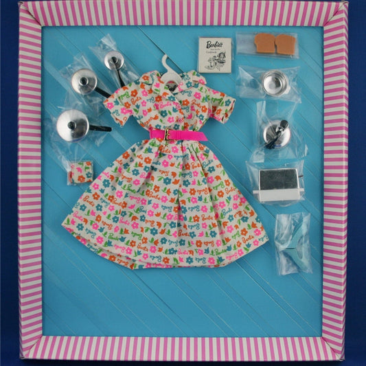 Mattel Barbie #1634 Barbie Learns To Cook Complete Set with Spike Heels