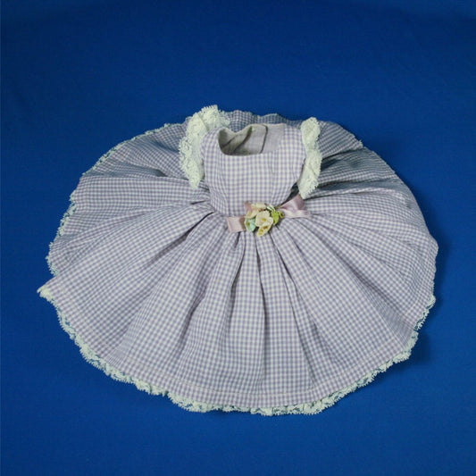 Elise Fashion REPRODUCTION Purple Gingham Dress