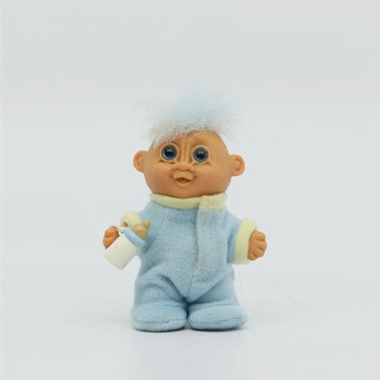 Russ Baby Troll 3"  Blue Onesie