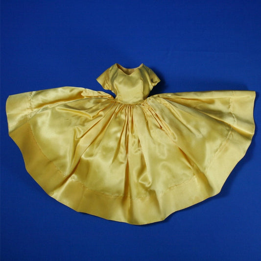 Madame Alexander Cissy Evening Opera Dress in Yellow Satin