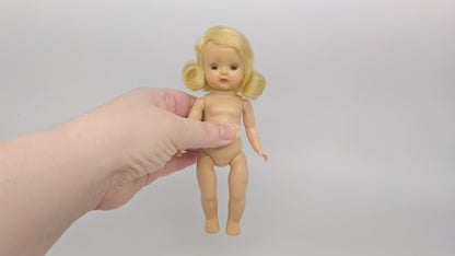 Nancy Ann Muffie Straight Leg Walker Light Blond 8" doll