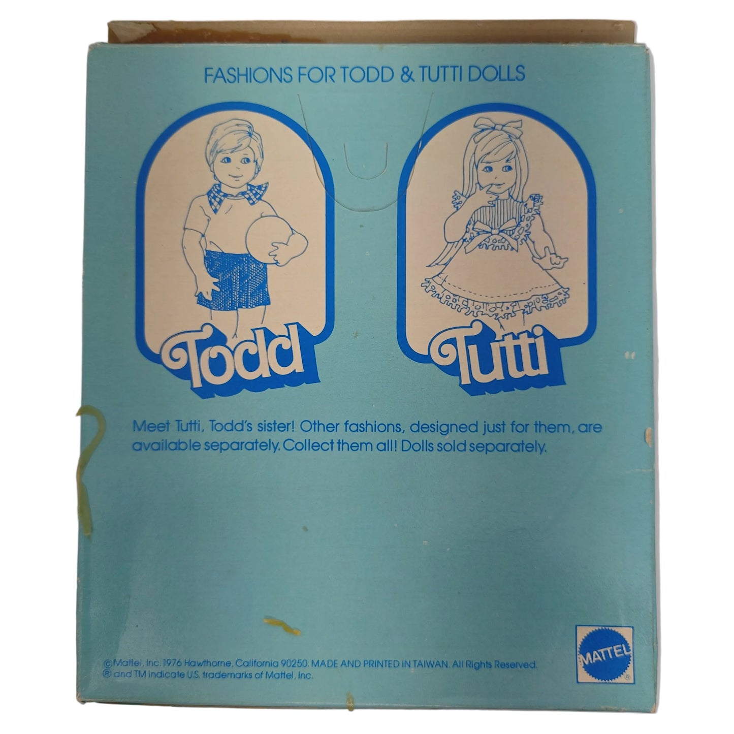 Mattel Tutti's Twin Brother Todd Dressed Warm NRFB