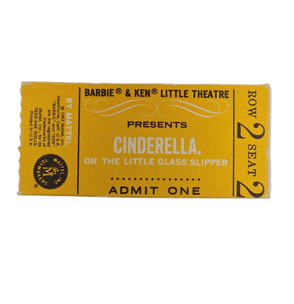Mattel Barbie Ken Little Theater Ticket