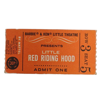 Mattel Barbie Ken Little Theater Ticket