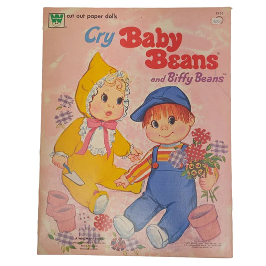 Whitman Cry Baby Beans and Biffy Beans Paper Doll