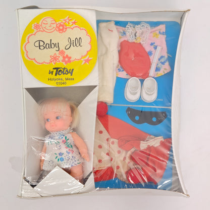 Totsy Wishnik Baby Jill 3" with 2 Troll Doll Outfits NRFB