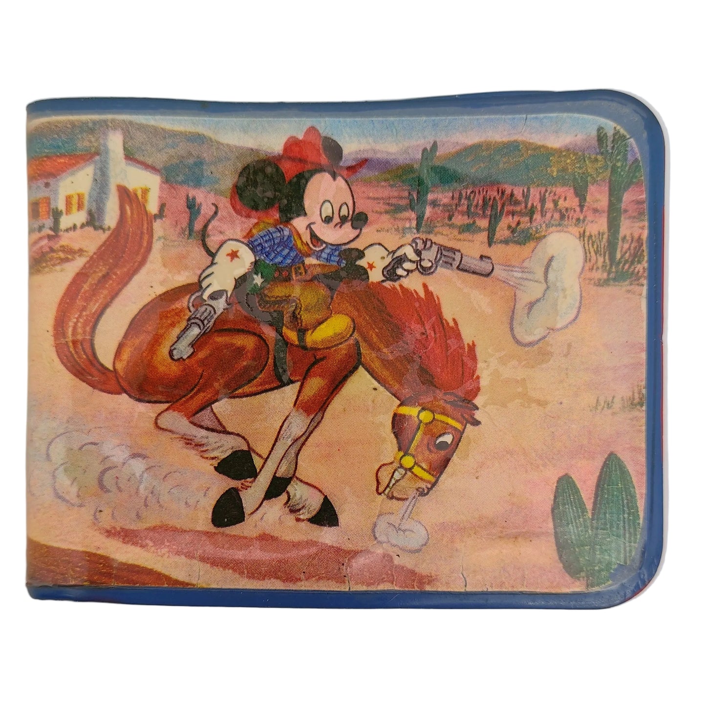 1950s Walt Disney's Cowboy Mickey Mouse vinyl child wallet