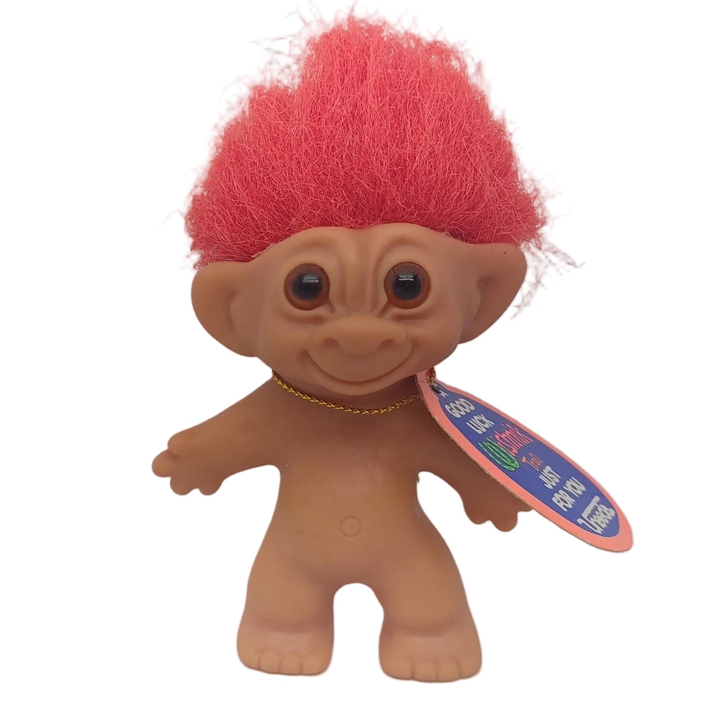 Uneeda 1991 Good Luck Wishnik Troll 3" doll