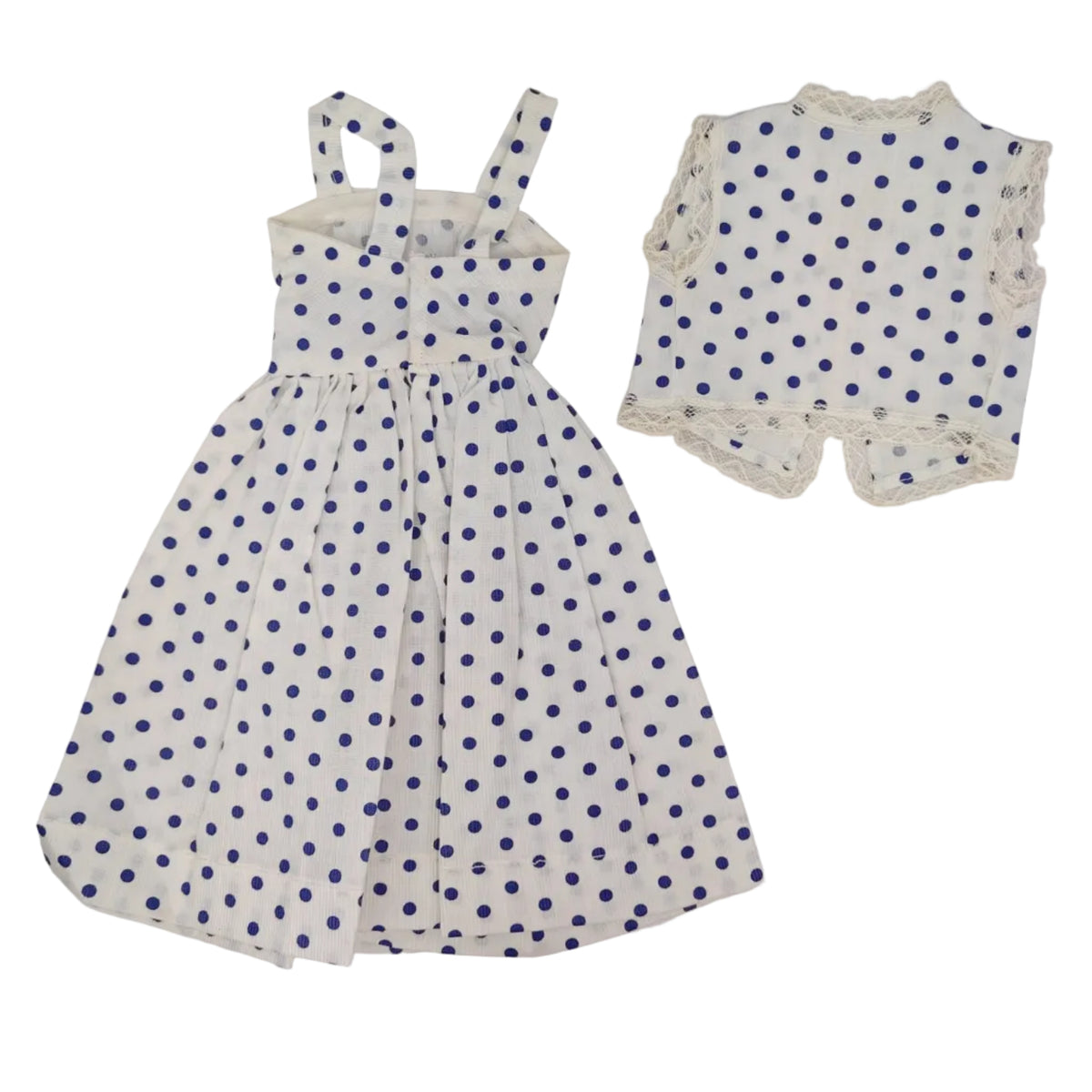 Unmarked Dress and Vest for larger dolls