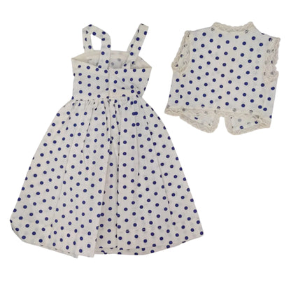 Unmarked Dress and Vest for larger dolls