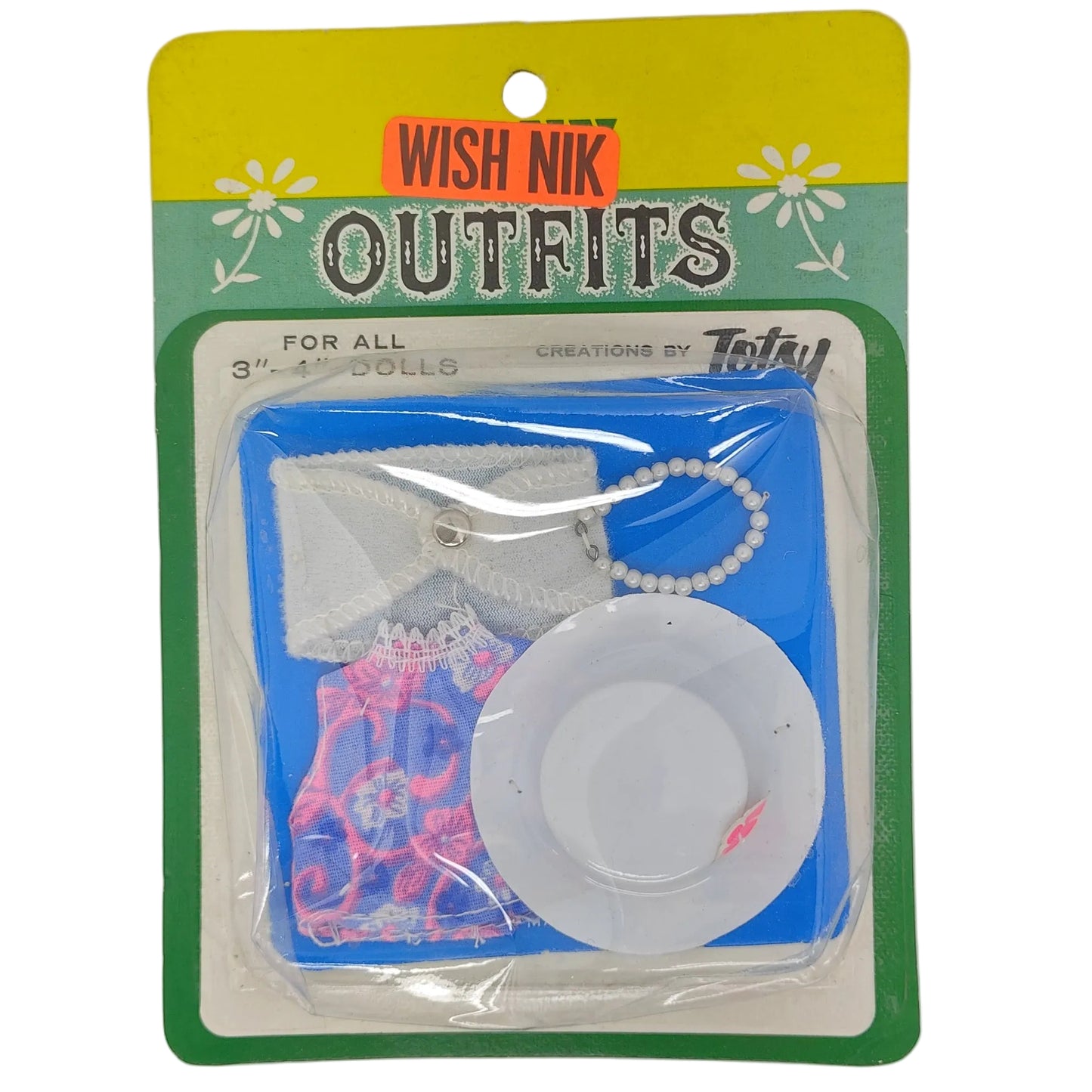 Totsy Wish Nik 3" Troll, Baby Jill, Pee-Wees Fashion Society-nik NRFB