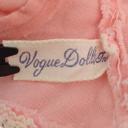 Vogue Ginny 1950s Pink Velvet Dress