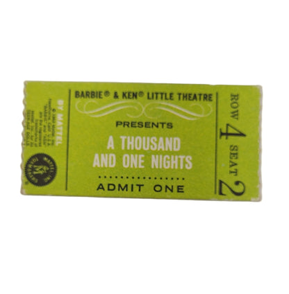 Mattel Barbie Ken Little Theater Ticket