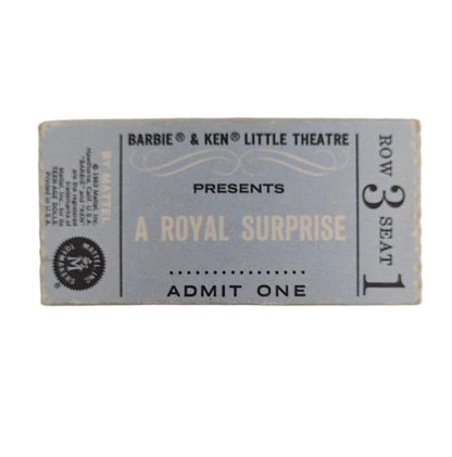 Mattel Barbie Ken Little Theater Ticket