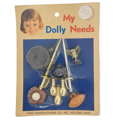 Totsy My Dolly Needs 3" Troll, Baby Jill, Pee-Wees Sports NRFB