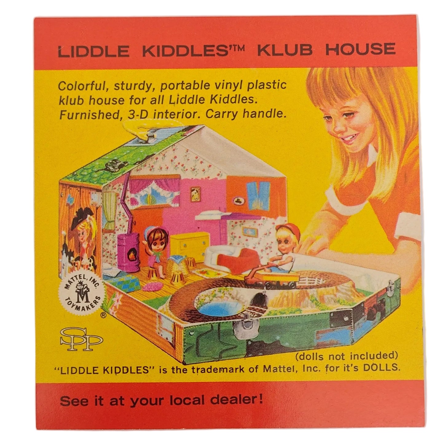 Mattel Liddle-Kiddles 1966 SPP (Standard Plastic Products) Insert