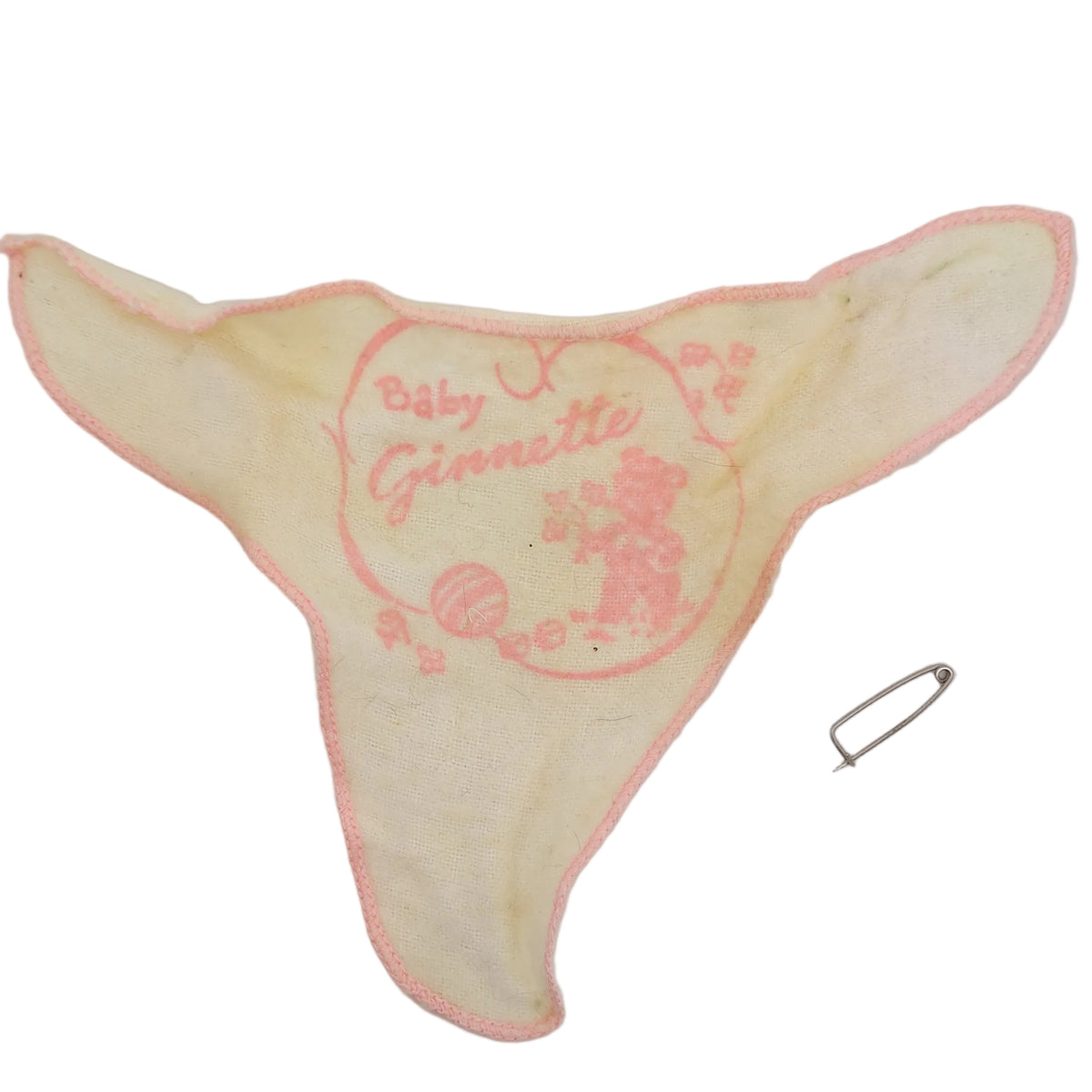 Vogue Drink and Wet Ginnette Baby 8" doll Flannel diaper with pin