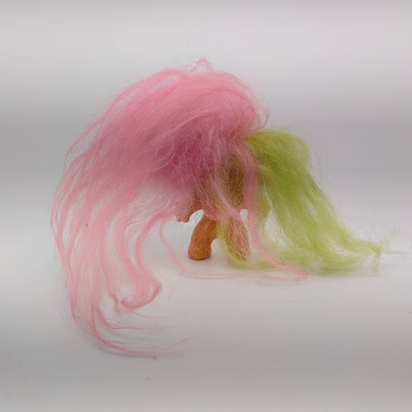 Uneeda 1965 3" Double-Nik Two-Headed Troll Doll - Green Pink