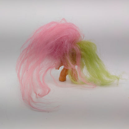 Uneeda 1965 3" Double-Nik Two-Headed Troll Doll - Green Pink