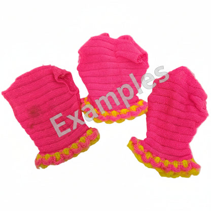 Mattel Barbie 1968 Talking Pink Knit Top with yellow trim