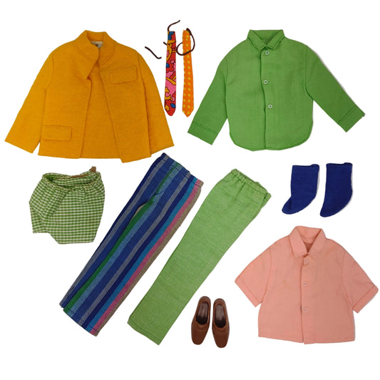 Mattel Ken 1970 Casual All Stars Striped Complete Set