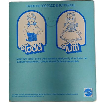 Mattel Tutti's Twin Brother Todd 1977 #9481 Karo-Mode (Square Style) NRFB