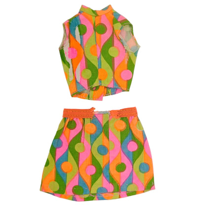 Mattel Barbie MOD Era Wild 'N Wonderful Top and Skirt