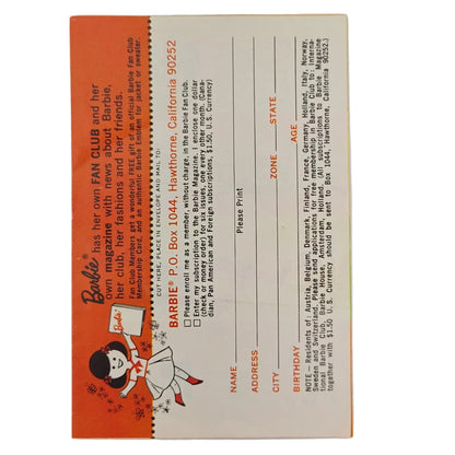 Mattel Tutti 1965 Booklet
