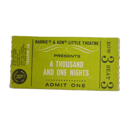 Mattel Barbie Ken Little Theater Ticket