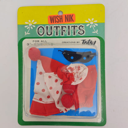 Totsy Wish Nik 3" Troll, Baby Jill, Pee-Wees Fashion Clown-nik