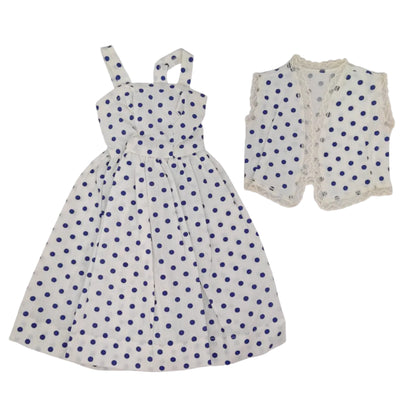 Unmarked Dress and Vest for larger dolls