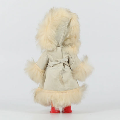 7" Inuit (eskimo) Doll with Real Leather and Fur