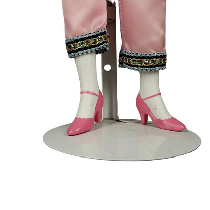 18" Pink Floral Jester Harlequin Redress-able