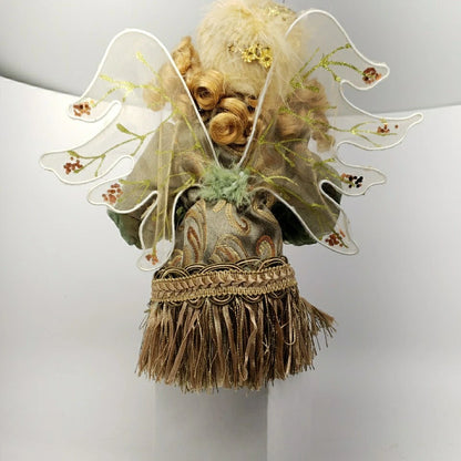 Mark Roberts Fairy Large 18" In Green Fringe Coat