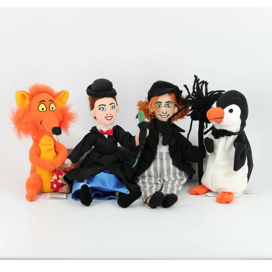 Disney Mary Poppins Plush Set (4) Mary, Bert, Penguin, Fox