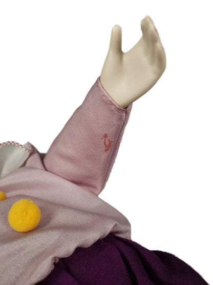 Vintage 15" Porcelain Jester/Clown Porcelain Hands Face And Feet