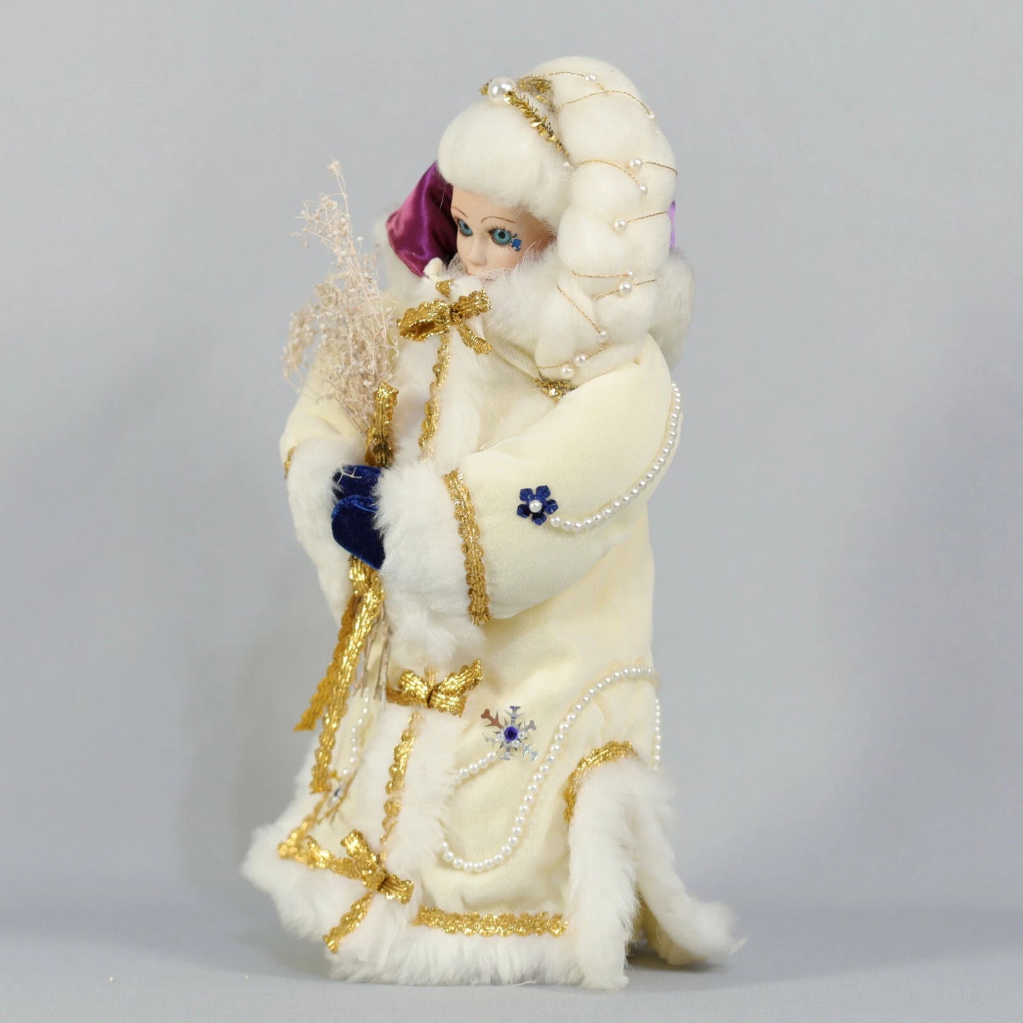 Snow Queen Plush with Porcelain Face